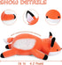 24 inches 4.2 lbs, 4.2 OurHonor Fox Weighted Stuffed Animals Weighted Stuffed Animal Pound, Weight Plush Fox Plushies