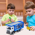 Transporter Carrier Truck Toys with 2Pcs Toy Cars Set - Pull Back Cars with Lights and Sound Trailer Vehicles for Boys