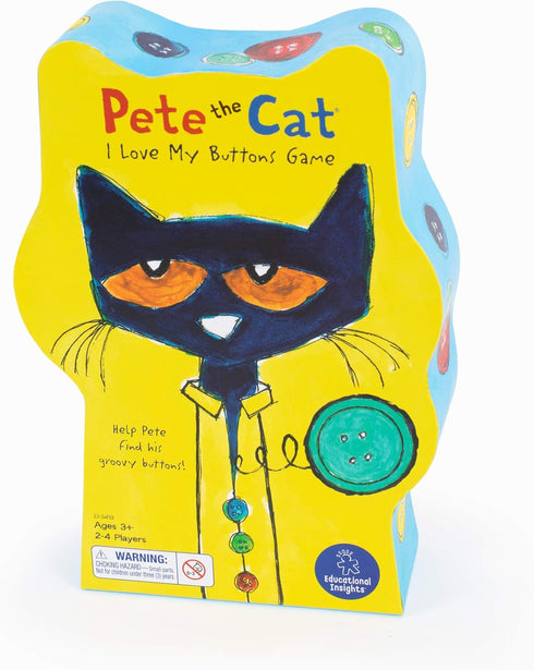 Pete The Cat I Love My Buttons Board Game by Educational Insights for Toddlers & Preschoolers