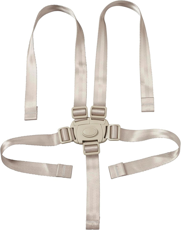ECR4Kids Universal 5-Point T-Lock Harness, Compatible with ASATT High Chair, Replacement Part, Grey