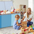 4/3 Playroom(39 13 15.7'',Blue Patelai Extra Large Toy Box Chest with Lids Grids Large Chest Collapsible Kids Toy