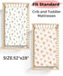 2 Pack 28" 52", Cozy) Crib Sheets for Boys and Girls, Fitted Baby Sheets for Standard Toddler Mattress x Soft