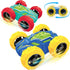 2-4, 3 2 3 4 5 6 MSHALADE Toys Cars for Ages Double-Sided Monster Truck Toys, Stunt Push and Go Friction Cars, Year Old