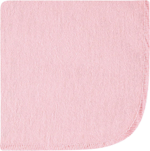 10-Pack, Hudson Baby Unisex Baby Flannel Cotton Washcloths Girl New Elephant, One Size