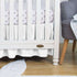 100% (28" 52" 14") 800 Count 14" Egyptian Cotton, Nursery Crib Toddler x + Thread Crib Skirt Dust Ruffle, Bedding