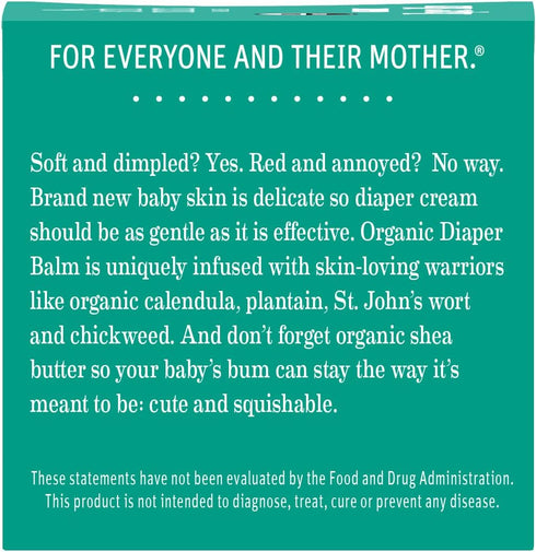 Earth Mama 2-Ounce (3-Pack) Organic Diaper Balm | Diaper Cream for Baby | EWG Verified, Petroleum & Artificial