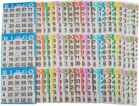 American Games Bingo Paper Game Cards 3 Card 20 Bingo Sheets 50 Books 20