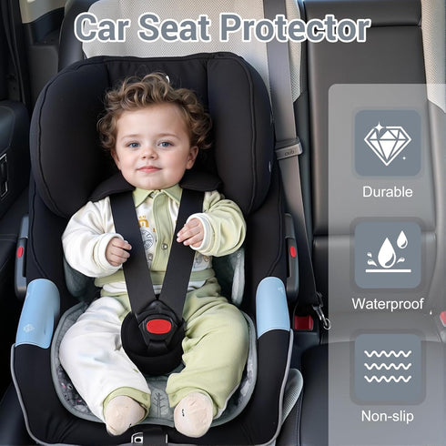 2PC) Piddle Pad - Car Seat Potty Training Protector- Waterproof Car Seat Liner with Anti-Slip Backing, Machine Washable