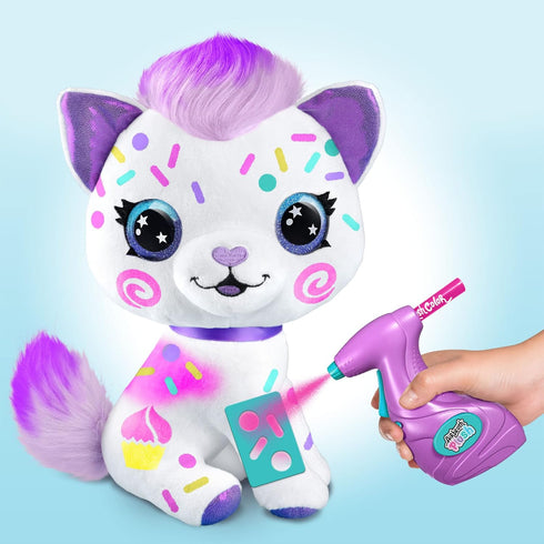 100+ 6+ Canal Toys Personalize Airbrush Plush Large Kitty! Decorate, wash, Repeat! Customize Your own Spray Art Plush