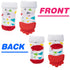 Nuby Soothing Teether Sock, Red with Triangles