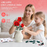 eafzv Set, 3 162 Mother's Day Flowers Bouquet Building Artificial Red Roses Botanical Collection Building Block