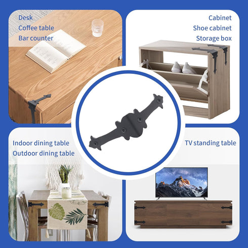 4 Inches Corner Protector, Furniture Corner Guards, Metal Bracket Embellishments for Home Edge Corner Hardware