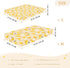 miaozhen 1 Pack 52x28 Cotton Baby Crib Sheets Soft Yellow Bananas Fruit Khaki Crib Mattress Sheet for Nursery Decor