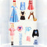 Magnetic Princess Dress Up Paper Doll Pretend Play Toys, Magnet People Clothes Puzzles Game for 3+ Year Old Girls