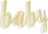LINGTEER Sweet Baby Boy Gold Glitter Bunting Banner, Perfect for Baby Shower First Birthday Decorations