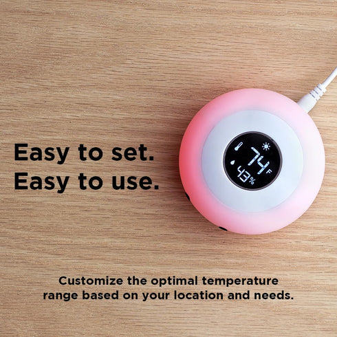 LittleHippo Kelvin Color Changing Night Light, Room Thermometer and Hygrometer (Humidity Monitor) for Nursery, Baby's