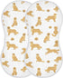 2 Pack vvfelixl Muslin Burp Cloths Golden Retriever Dogs Baby Washcloths for Baby Girl Boys