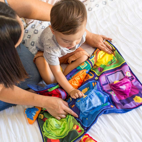 Educational Insights Bright Basics Snuggly Storybook Blanket, Toddler Toys for Ages 2+