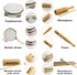 VINJOE Wooden Music Set - Kids Musical Instruments Toys, Natural Wood Percussion Instruments for Preschool