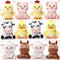 12 Pcs Mini Farm Stuffed Animals Bulk 4 Inch Farm Plush Toys