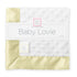 SwaddleDesigns Small Baby Lovie Security Blanket, Plush Dots with Satin Trim, Pastel Yellow