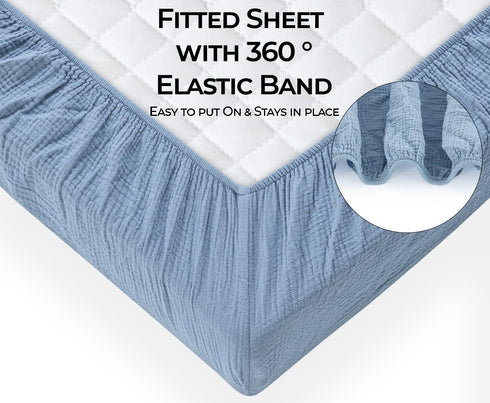 Sheets,2 Pack 52x28 Dreamology Baby Crib Sheets,Muslin Crib Sheet Girls,Boys,Crib Sheet,Breathable Toddler Bed Crib