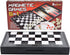 5 in 1 Magnetic Chess Checkers Dominoes Backgammon and Cards Set - Mini Travel Size Multi Board Games