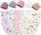 Fanfanwin 5 Pack Preemie Swaddle Blanket Wrap with Hat Set Cotton Preemie Baby