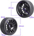 12mm Hex Preglued Wheels Tires Set 1/10 On Road RC Car Compatible with Tamiya TT02 TT01 Traxxas 4tec 2.0 3.0 Touring