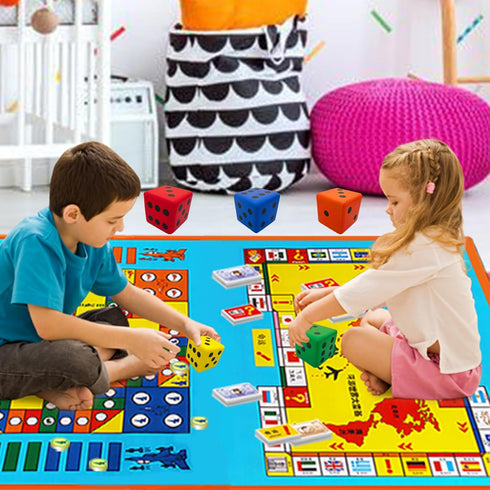 3.1 Inches Foam Dice Toy - A Fun-Filled Kawaii Educational Toy for Kid Board Game and Learning Sessions (Fortunate