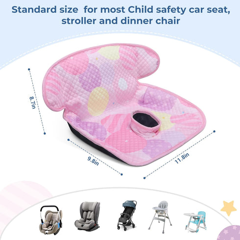 COOLBEBE 2 Pack (Pink,2PC) Car Seat Protector for Potty Training, Dry Waterproof Car Seat Liner Toilet Training