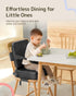 HOMEAL Booster Seat for Kitchen Chair, Breathable Toddler Booster Seat for Dining Table with Backrest and Adjustable