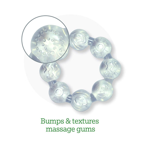 Green Sprouts Cool Ring Teether (2 Pack), Clear - 6mo+