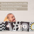 Taf Toys Newborn Soft Activity Book, Black & White High Contrast Baby Book, Infant Sensory Toys for 0-12 Months