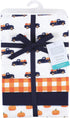 Hudson Baby Unisex Cotton Flannel Receiving Blankets in Pumpkin - One Size