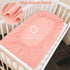 2 Pack 28"x 52"- Blush Muslin Crib Sheets for Boys & Girl- Neutral Breathable Cotton Crib Mattress Sheets Fitted