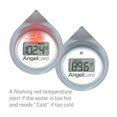 Angelcare Baby Bath & Room Thermometer - BT-01-SEAL-US, Happy Seal, Grey