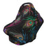 Schgap Colorful Feathers Car Seat Cover Canopy for Baby Nursing Cover Breastfeeding Baby