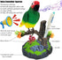 Tipmant Electronic Bird Toys Electric Parrots Animal Pets Move Chirp Realistic Home Office Room Decoration Kids Birthday Gifts (Green)