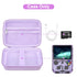 Canboc Carrying Case for Anbernic RG405V Retro Handheld Game Console, Storage Box with Mesh Pocket, Purple