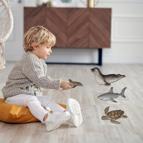 Andux Realistic Marine Life Animals Figures Toys - Wild Jungle Educational Playset FZDW-04 (Dolphin)