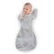 SwaddleDesigns Transitional Swaddle Sack - Arms Up Half-Length Sleeves, 0-3 Month, Heathered Gray