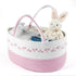 k8PurrDog Diaper caddy Organizer, Cotton Rope Gift Basket with Removable Divider, Nursery Storage