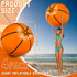 Meooeck 27 Inch Large Inflatable Basketball Beach Balls for Pool Summer Outdoor Activity Games and Birthday Party