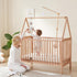 Set Baby Crib Mobile Arm Wooden Holder with Rotating Music Box Nursery Decor Attachment Safe Anti Slip for Baby Girls