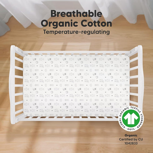 Pack 2-Pack 2-Pack Pack Keababies and Play Sheet Fitted, Mini Crib Sheets and Crib Sheets - Fitted Bed Cover