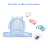 Universal Adjustable Baby Bath Tube Support Mesh Net, Soft Breathable Shower Pad for Infants (Blue)