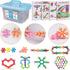 NEOACT 600 PCS Building Blocks Connect Toys, Interlocking Solid Plastic Educational Sets for Preschool Kids 3+