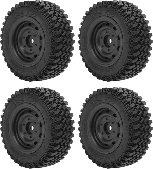 4PCS Plastic Rubber Tire Wheel Tyre Spare Parts for C54 RC Model Cars