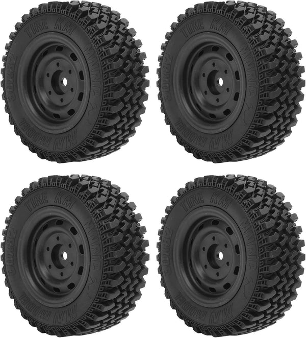4PCS Plastic Rubber Tire Wheel Tyre Spare Parts for C54 RC Model Cars